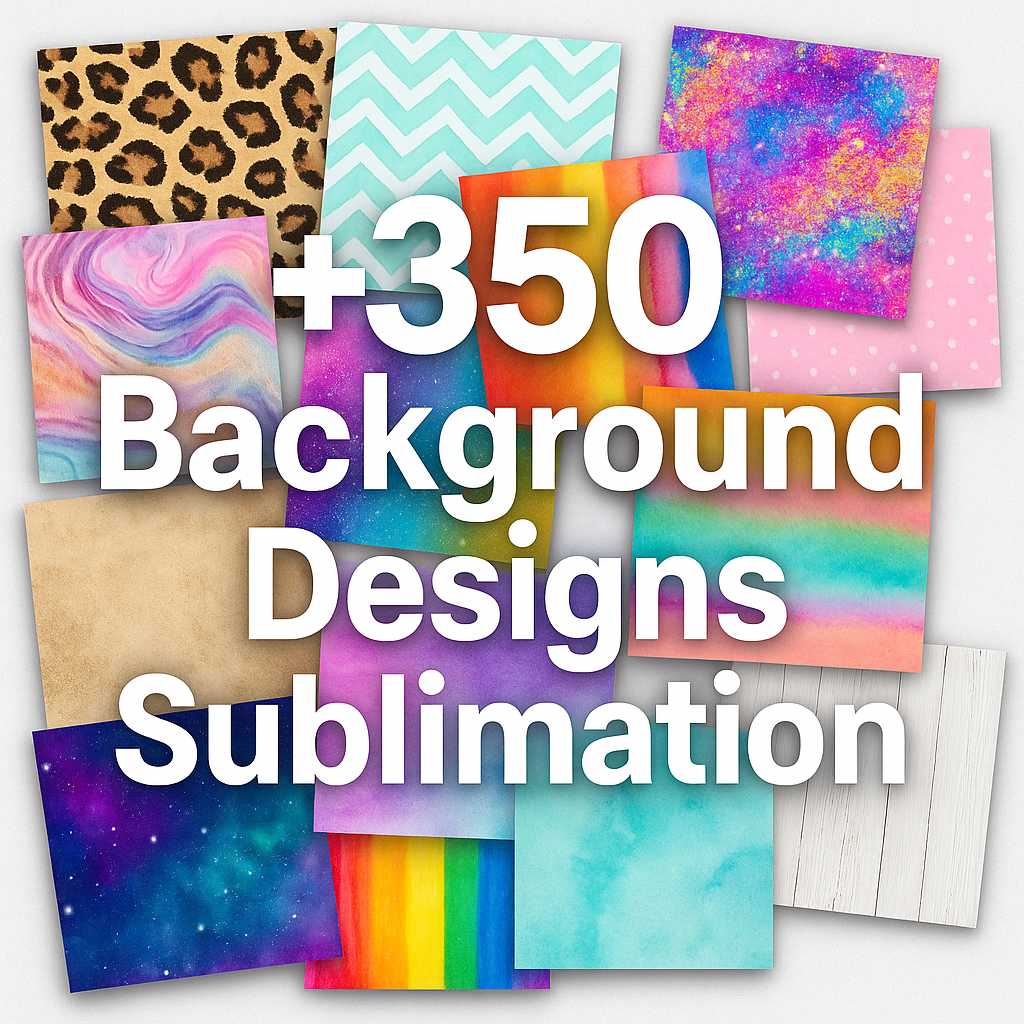 +350 Background designs sublimation