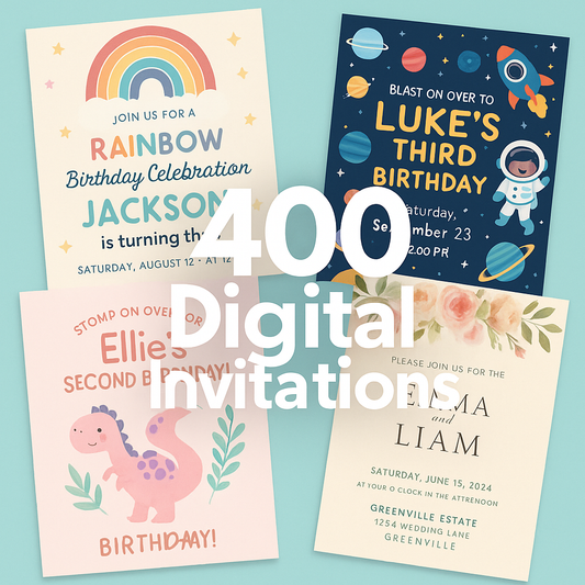+400 Digital Invitations