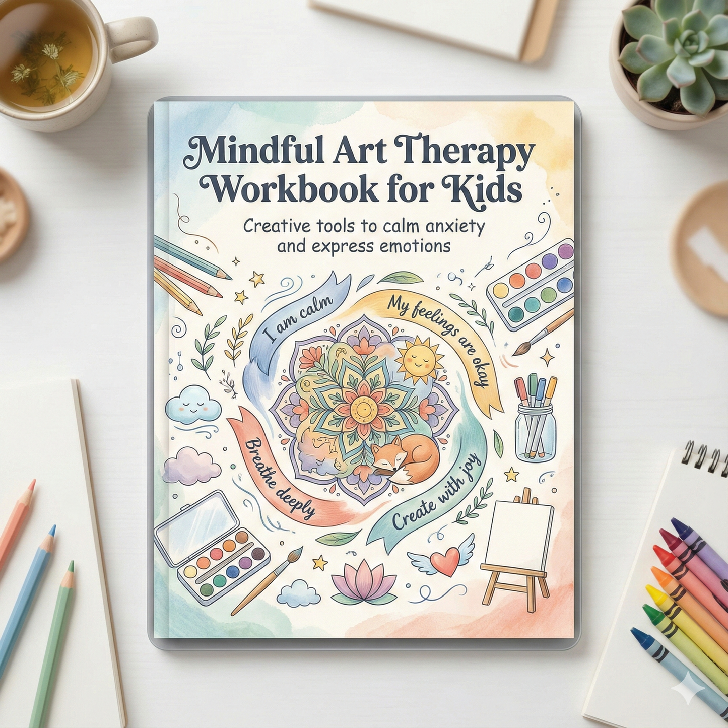 Mindful Art Therapy Workbook for Kids